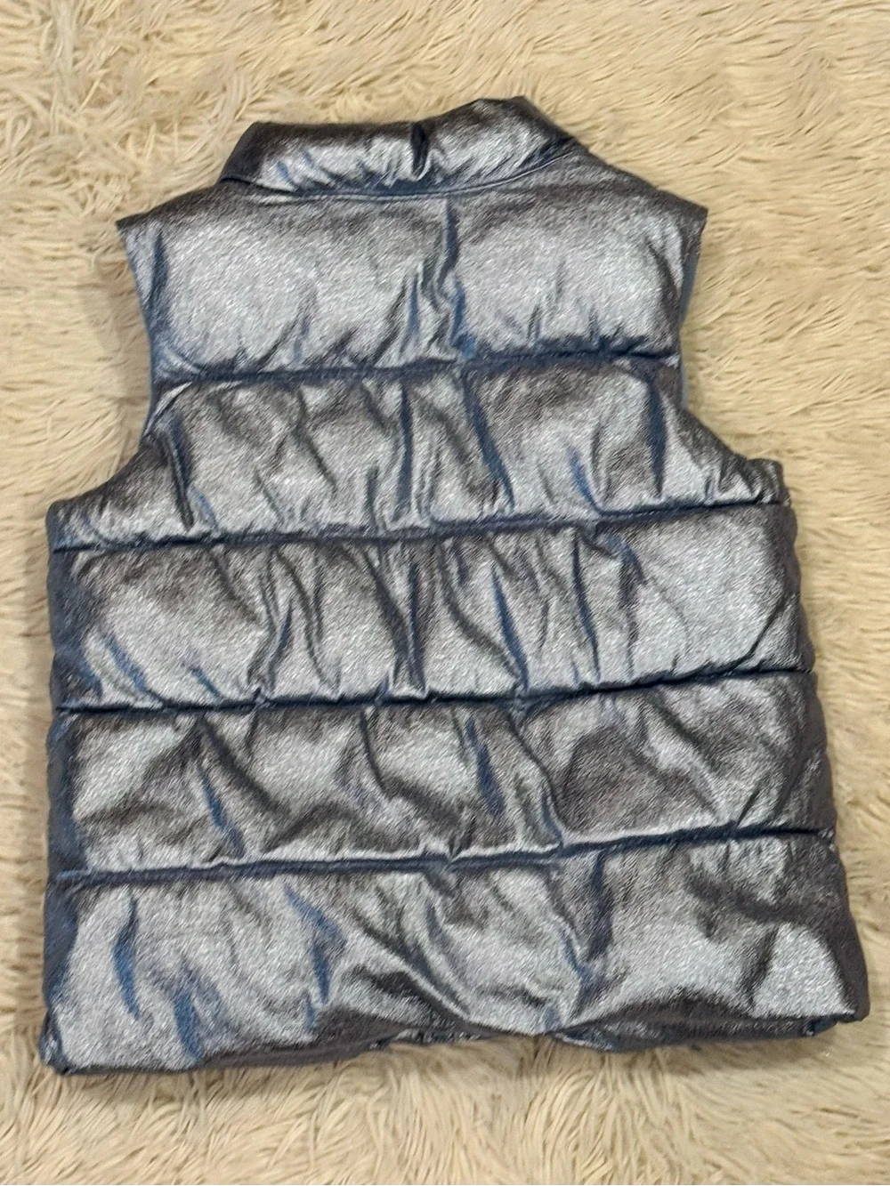 Girls Metallic Puffer Vest (5T)